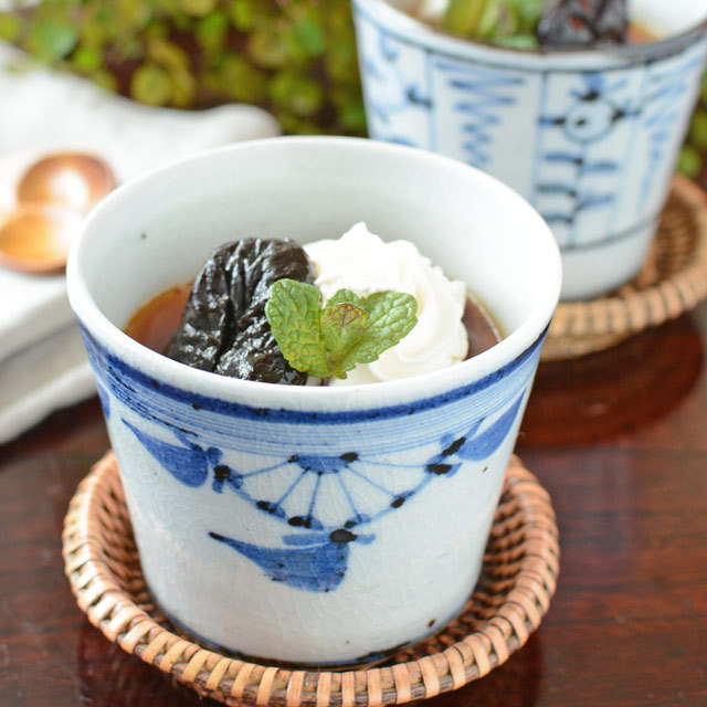 和食器・砥部焼 菊文の古砥部そばちょこ