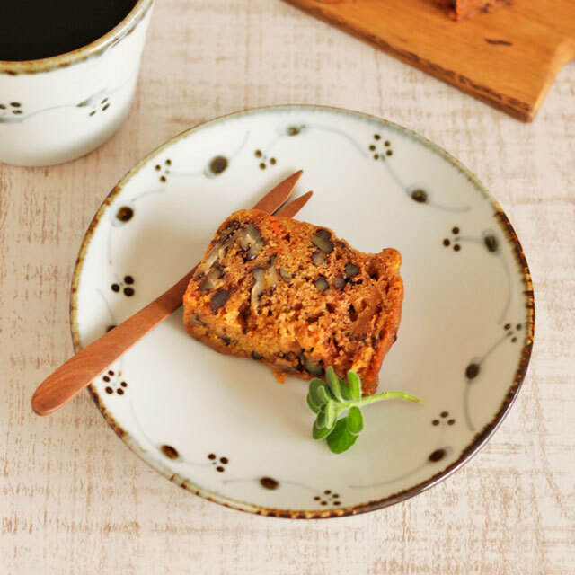 【砥部焼 雲石窯】ロンドの丸皿(5寸)