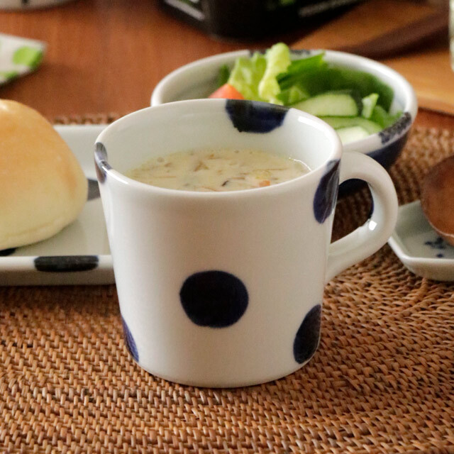 【砥部焼 雲石窯】太丸のマグカップ