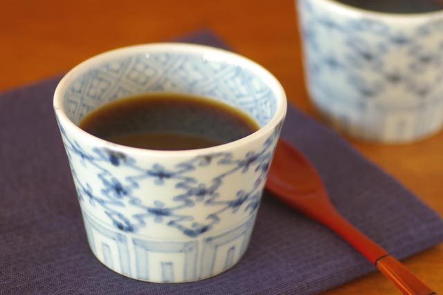 和食器・砥部焼　菱紋のそばちょこ