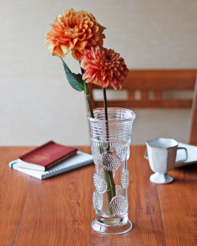 吹きガラス　村上恭一の花器