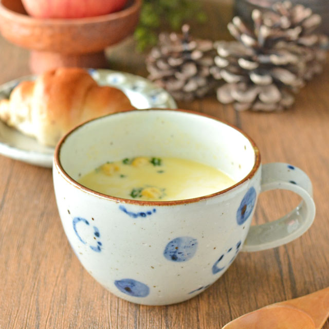 和食器・砥部焼　森陶房のスープマグ