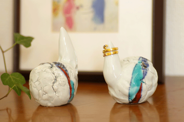 【砥部焼 西岡工房】まあるいリングホルダー★