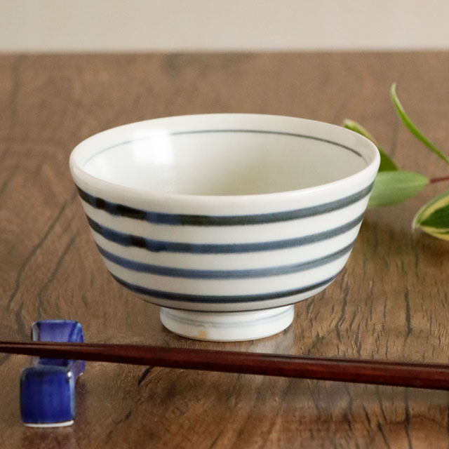 【砥部焼 中田窯】こまの茶碗