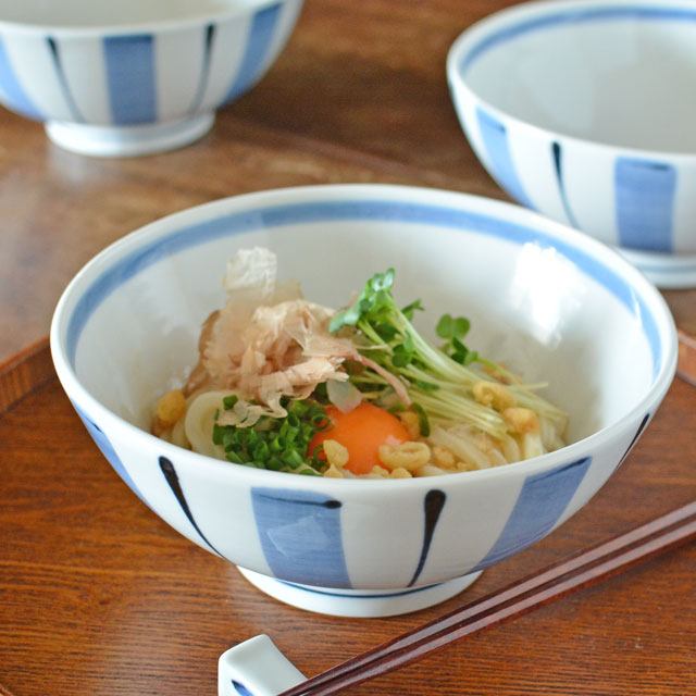 和食器・砥部焼　岡田陶房の丼鉢