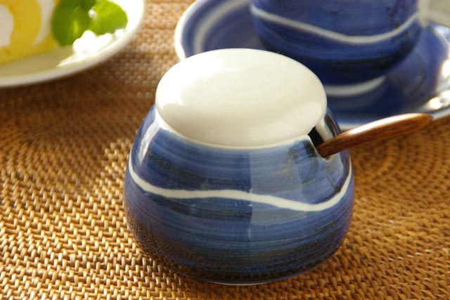 和食器・砥部焼 向井窯のシュガーポット