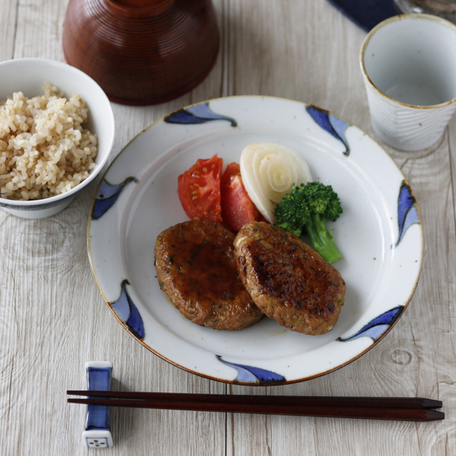 砥部焼の和食器 皐月窯の大皿 【砥部工房 からくさ】