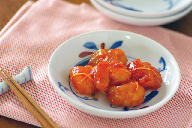 和食器・砥部焼　上絵とんぼの小皿(4寸)