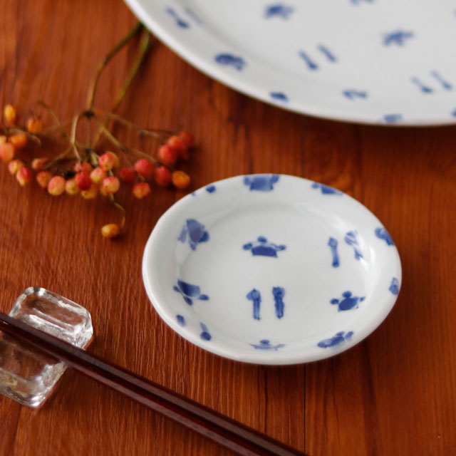 和食器・砥部焼　スギウラ工房の小皿