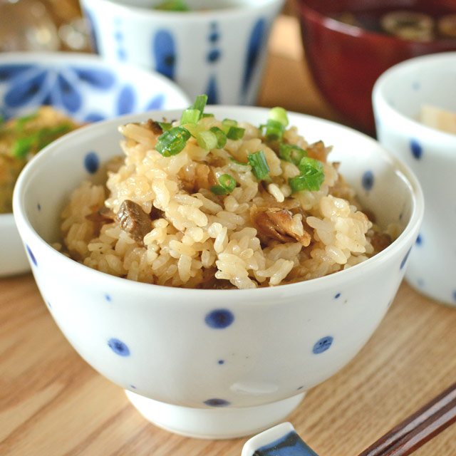 和食器・砥部焼　ブループラネットの茶碗(大)