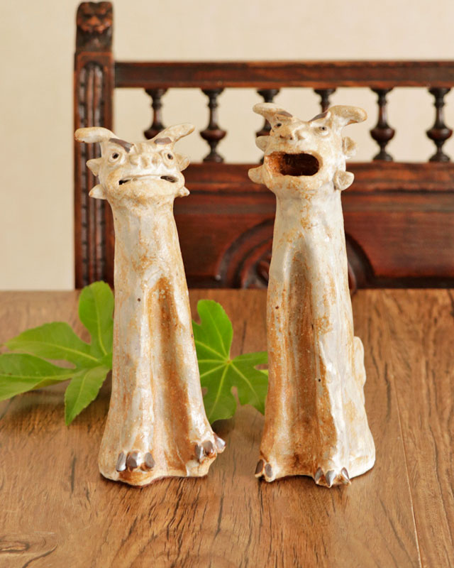 【陶工房 Sato】シーサー あうん