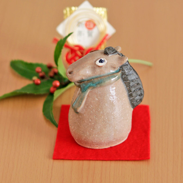 【陶工房 Sato】干支 午(マフラー)