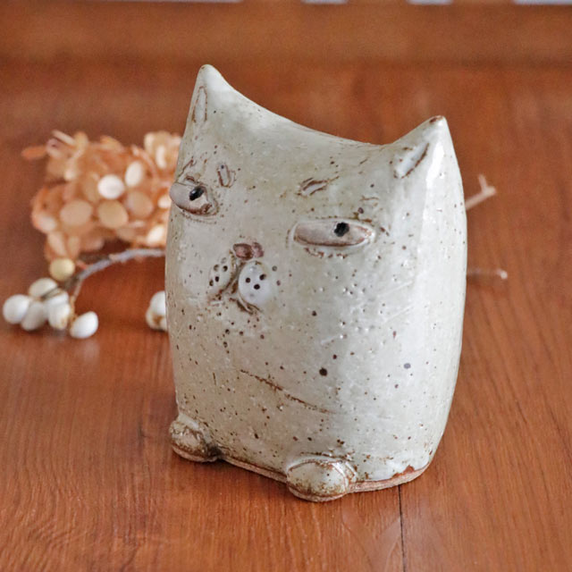 【陶工房 Sato】ふきげんな猫　A