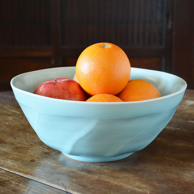 砥部焼の和食器 陶彩窯の大鉢 【砥部工房 からくさ】