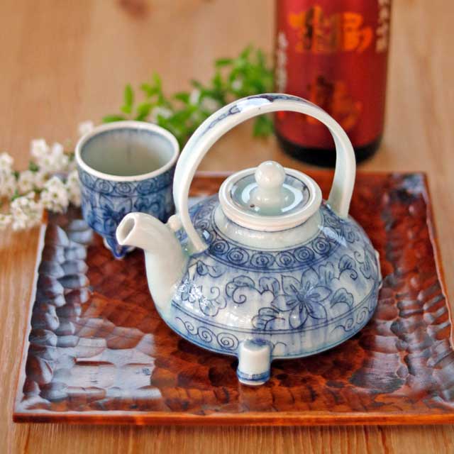 砥部焼の和食器 陶彩窯の酒器【砥部工房 からくさ】