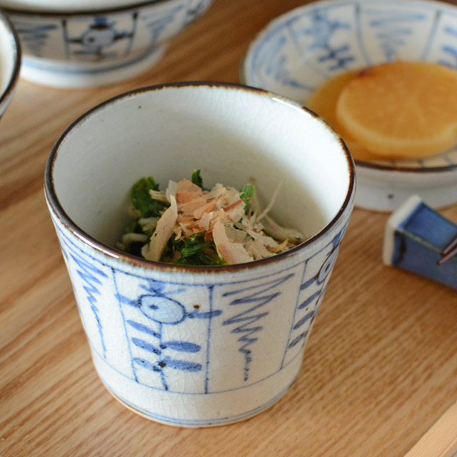 和食器・砥部焼　花垣文の古砥部そばちょこ