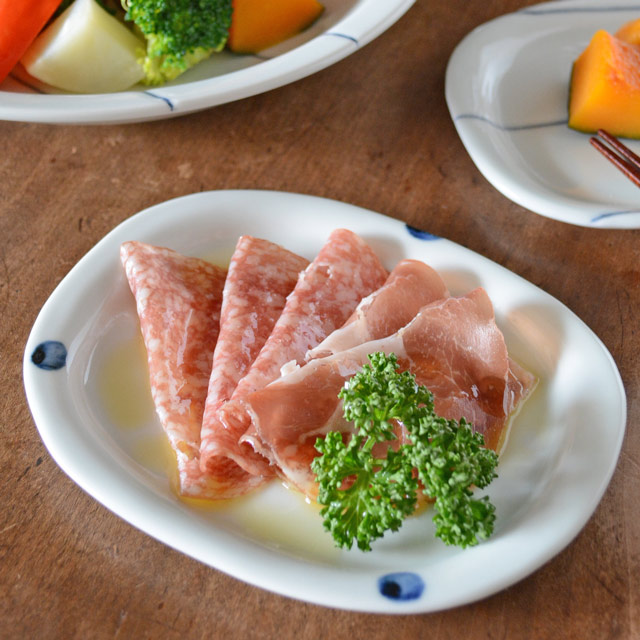 0548萩焼 窯元 梅田陶楽 皿 5客 セット