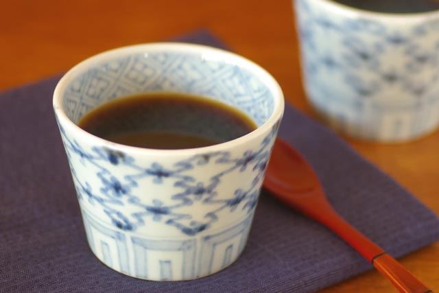 和食器・砥部焼　菱紋のそばちょこ