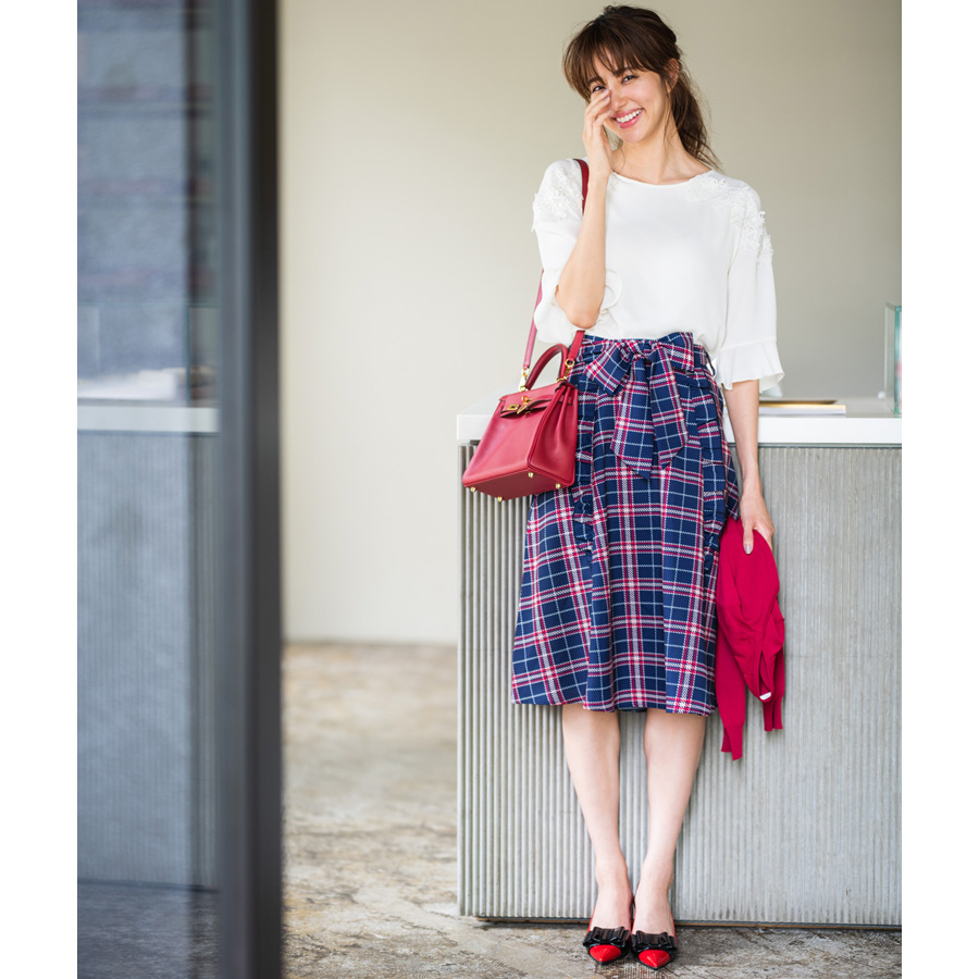 ウエストリボンスカート