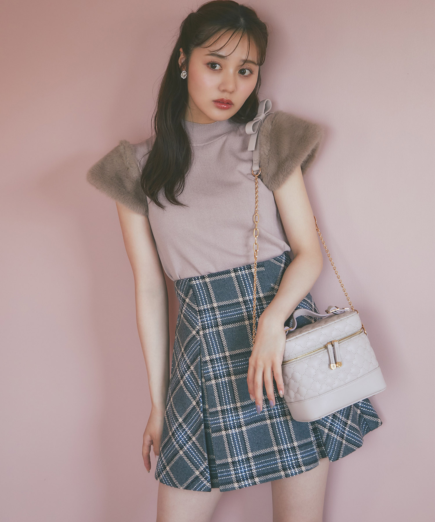 インナーパンツ付きチェックミニスカート【leminia レミニア】 tocco closet(トッコクローゼット) ≪MiniSkirtCollection≫≪美人百花9月号掲載アイテム≫