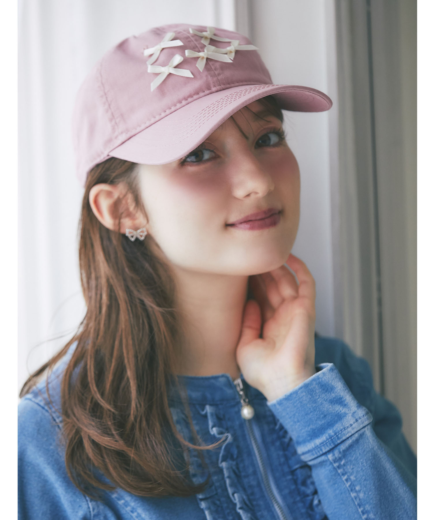 プチリボン付きキャップ 【leraphe レラフィ】 tocco closet(トッコクローゼット) ※セレクトアイテム※少量の在庫確保による再販売の為、交換は出来かねる場合がございます。予めご了承ください。