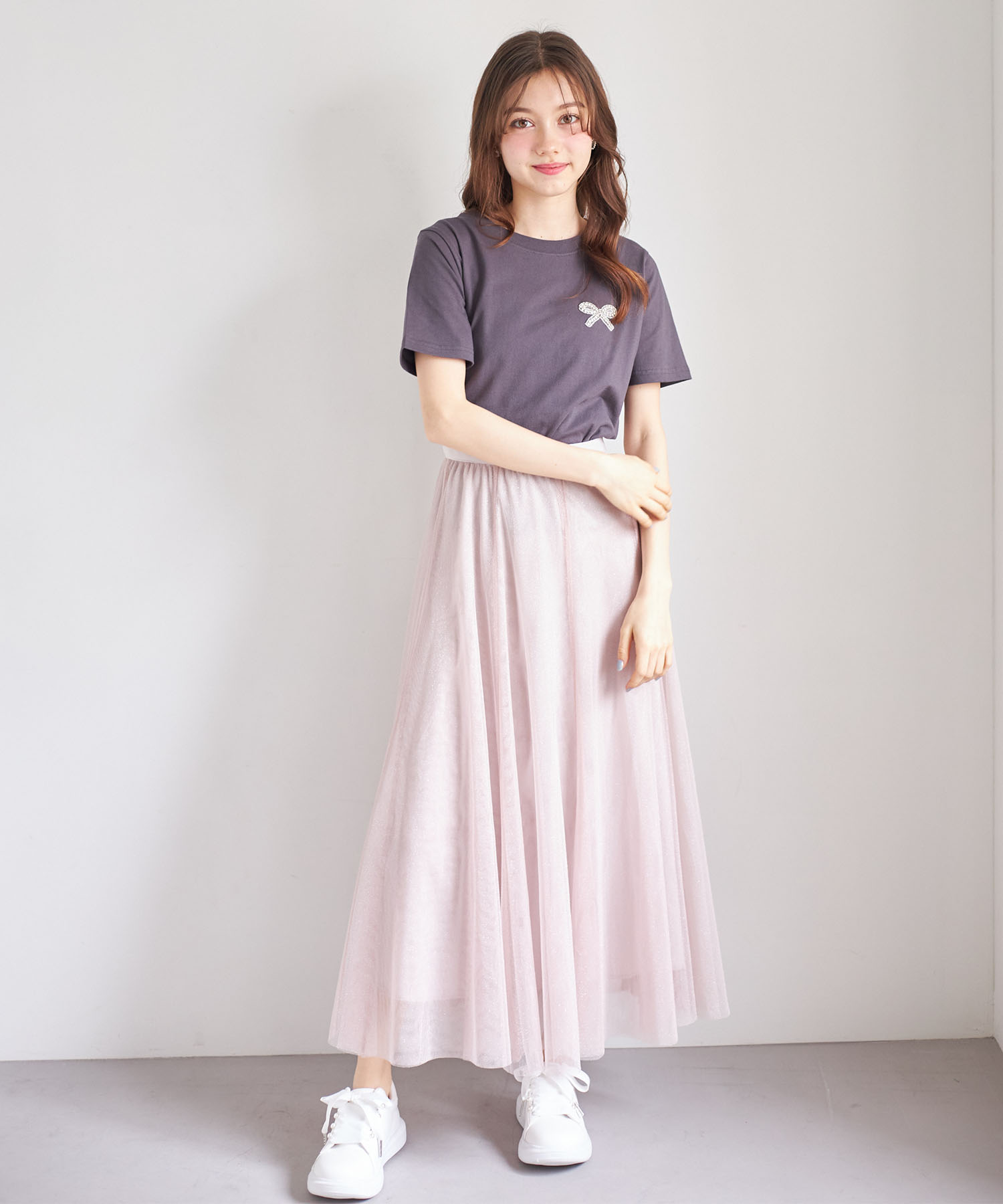 ラメチュールフレアスカート【milina ミリーナ】 tocco closet(トッコクローゼット)＊スペシャルプライス品につき返品/キャンセル/配送日指定不可/ラッピング不可/少量在庫のセールの為交換は出来かねる場合がございます。