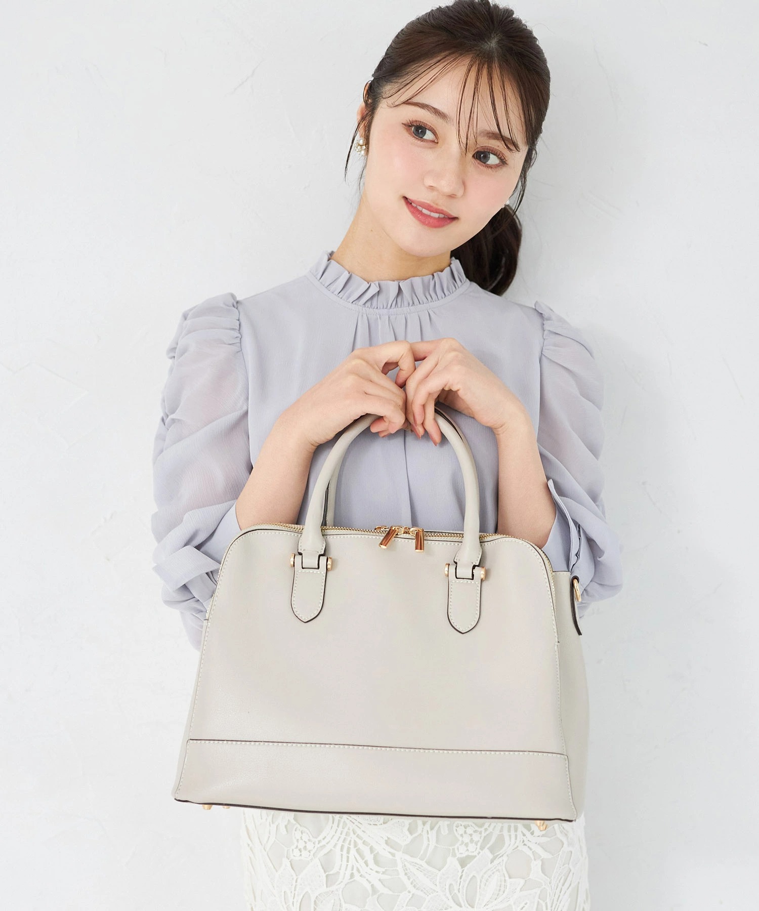 ２ＷＡＹショルダー付きダブルジップバッグ tocco closet(トッコクローゼット) ※セレクトアイテム