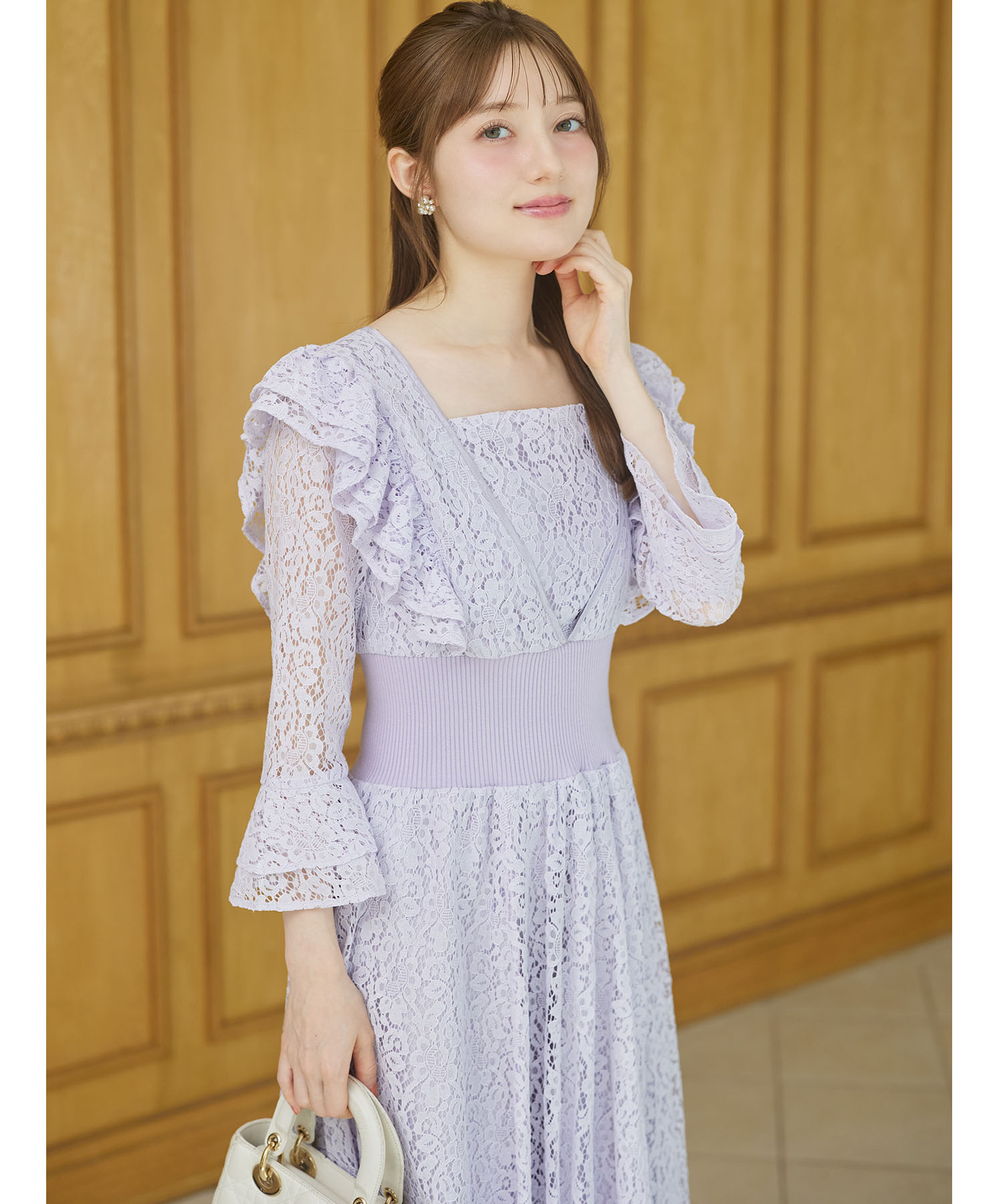 tocco トッコクローゼット　ウエストタックフリンジジレ