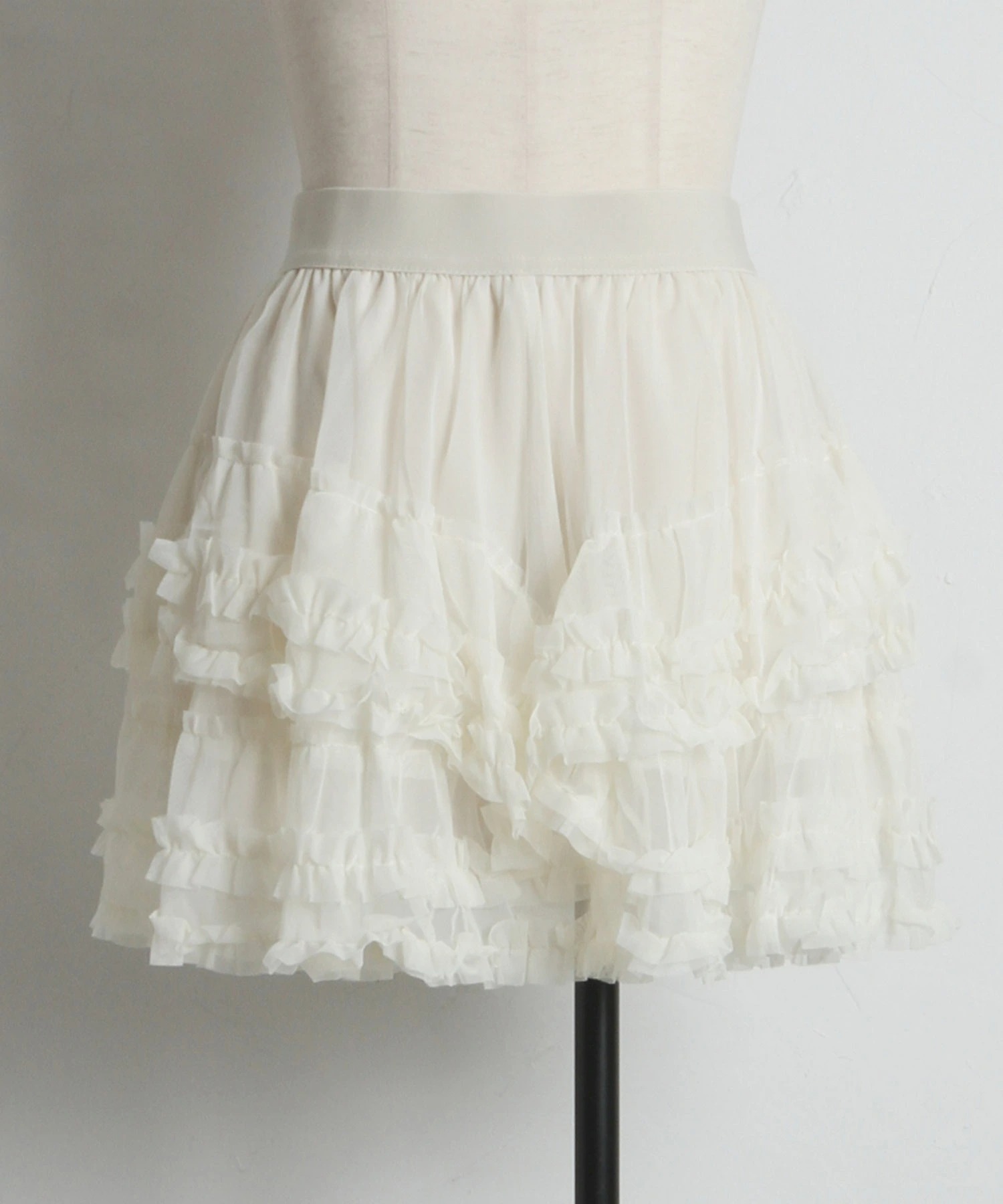 メニーフリルチュールミニスカート tocco closet(トッコクローゼット)※オフィシャルサイト限定