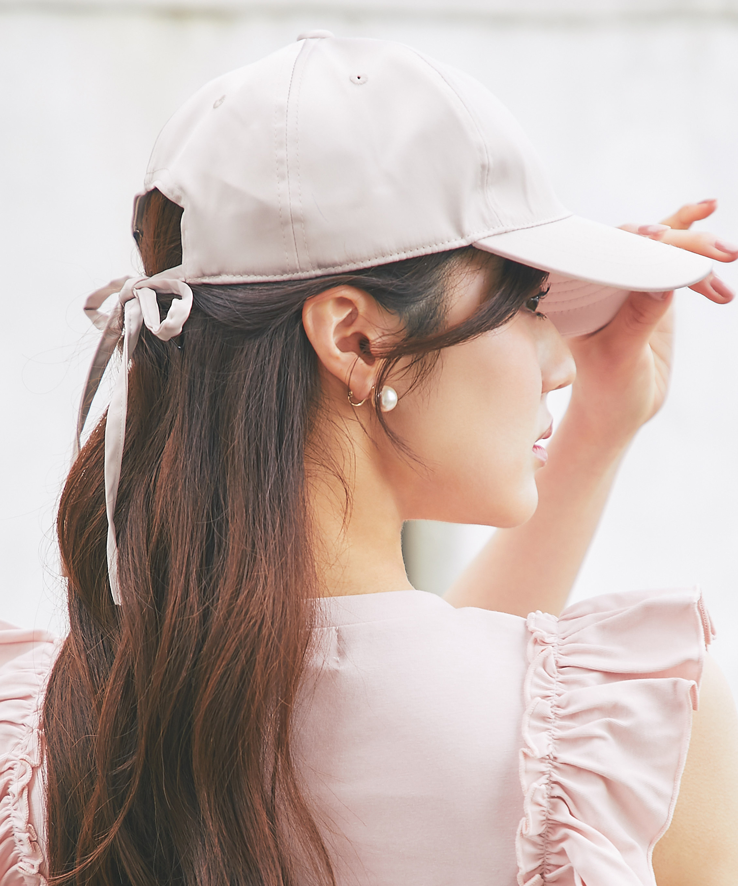 tocco トッコクローゼット　　
完全遮光＆抗菌防臭♪サテンリボンキャップ