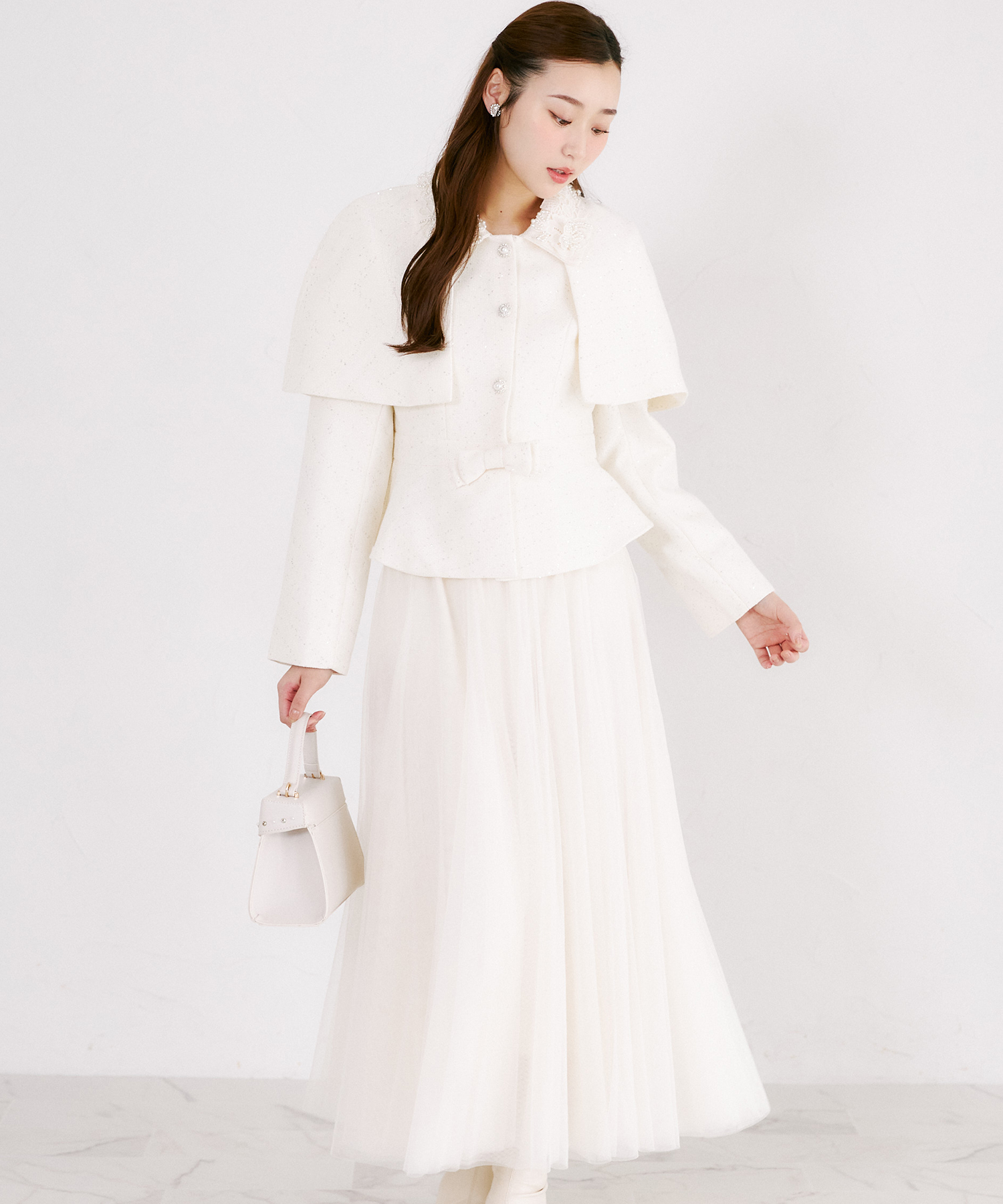 tocco トッコクローゼット　
チュールロングフレアスカート
