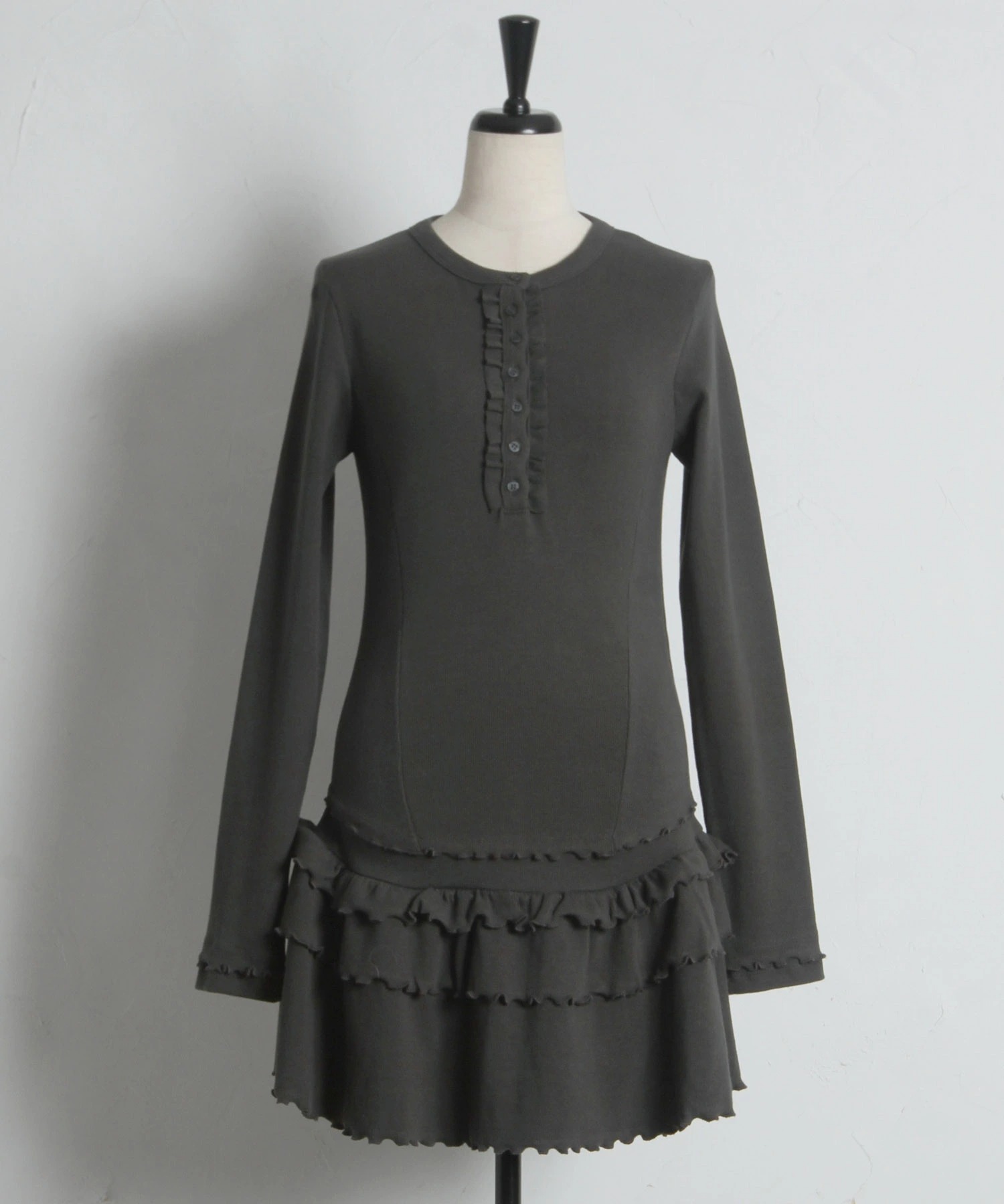メローフリルリブカットミニワンピース tocco closet(トッコクローゼット)※オフィシャルサイト限定 ※セレクトアイテム