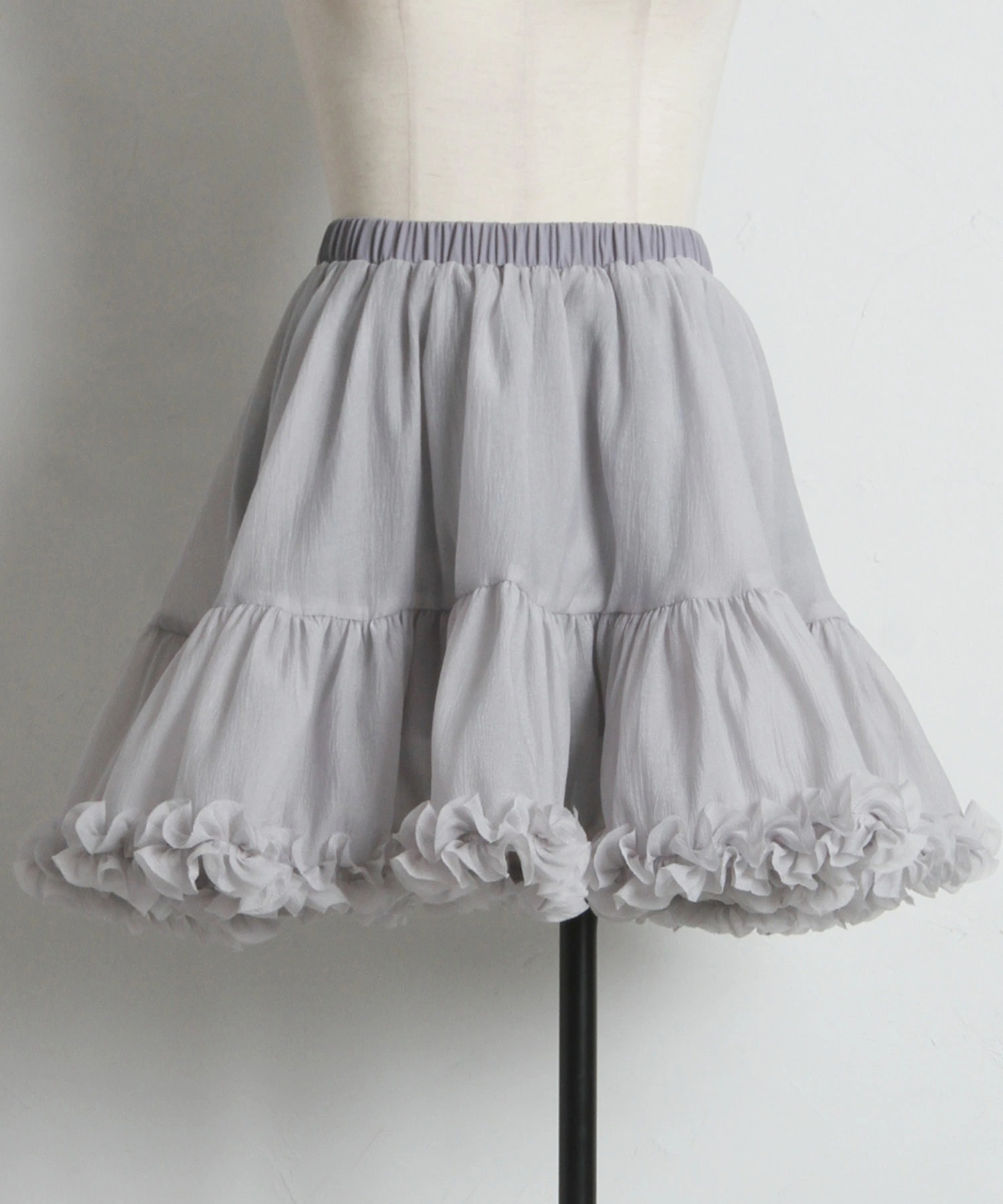 tocco トッコクローゼット　裾フリルティアードミニスカート
