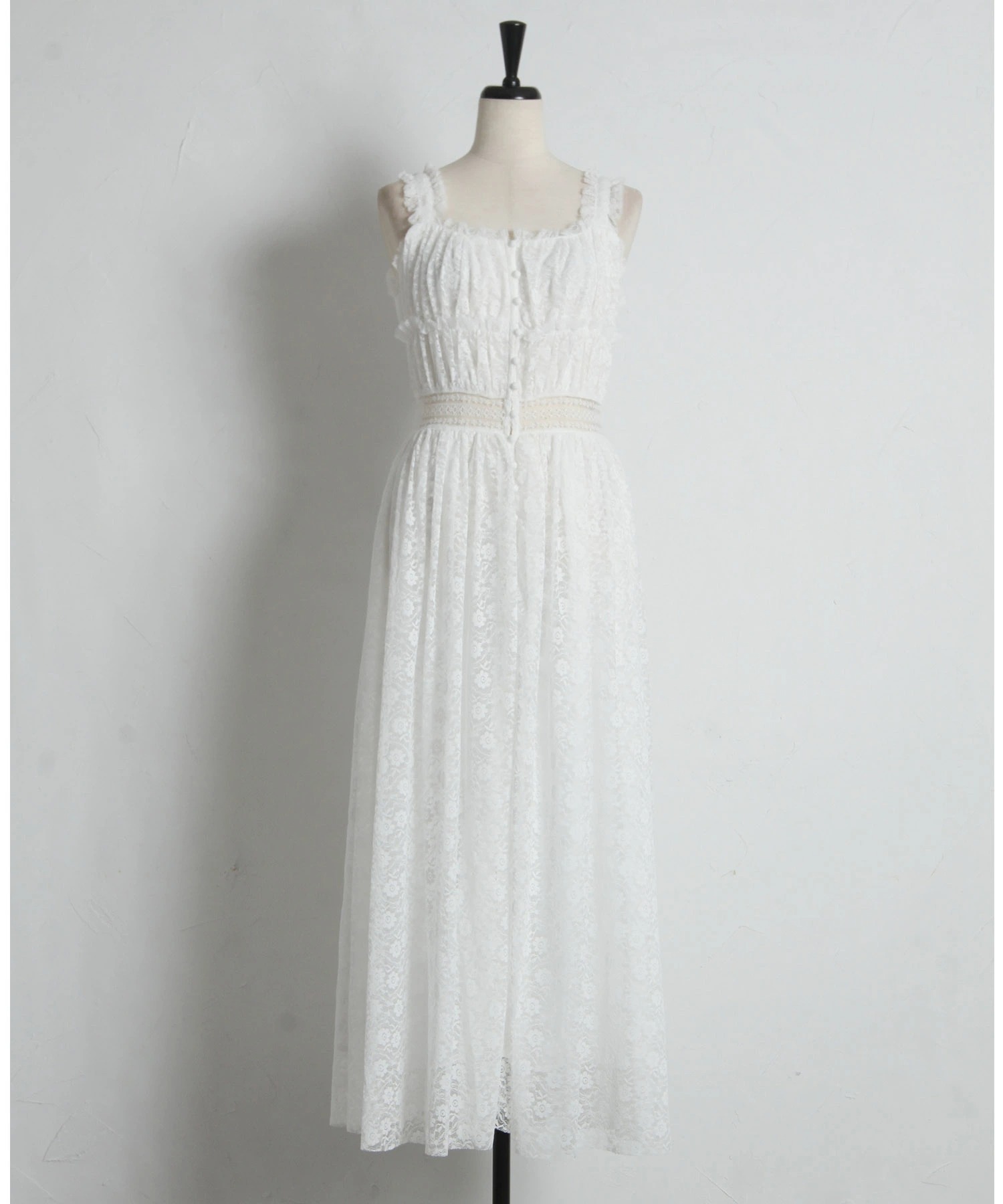 tocco トッコクローゼット　　
プチフリルフラワーレースキャミワンピース