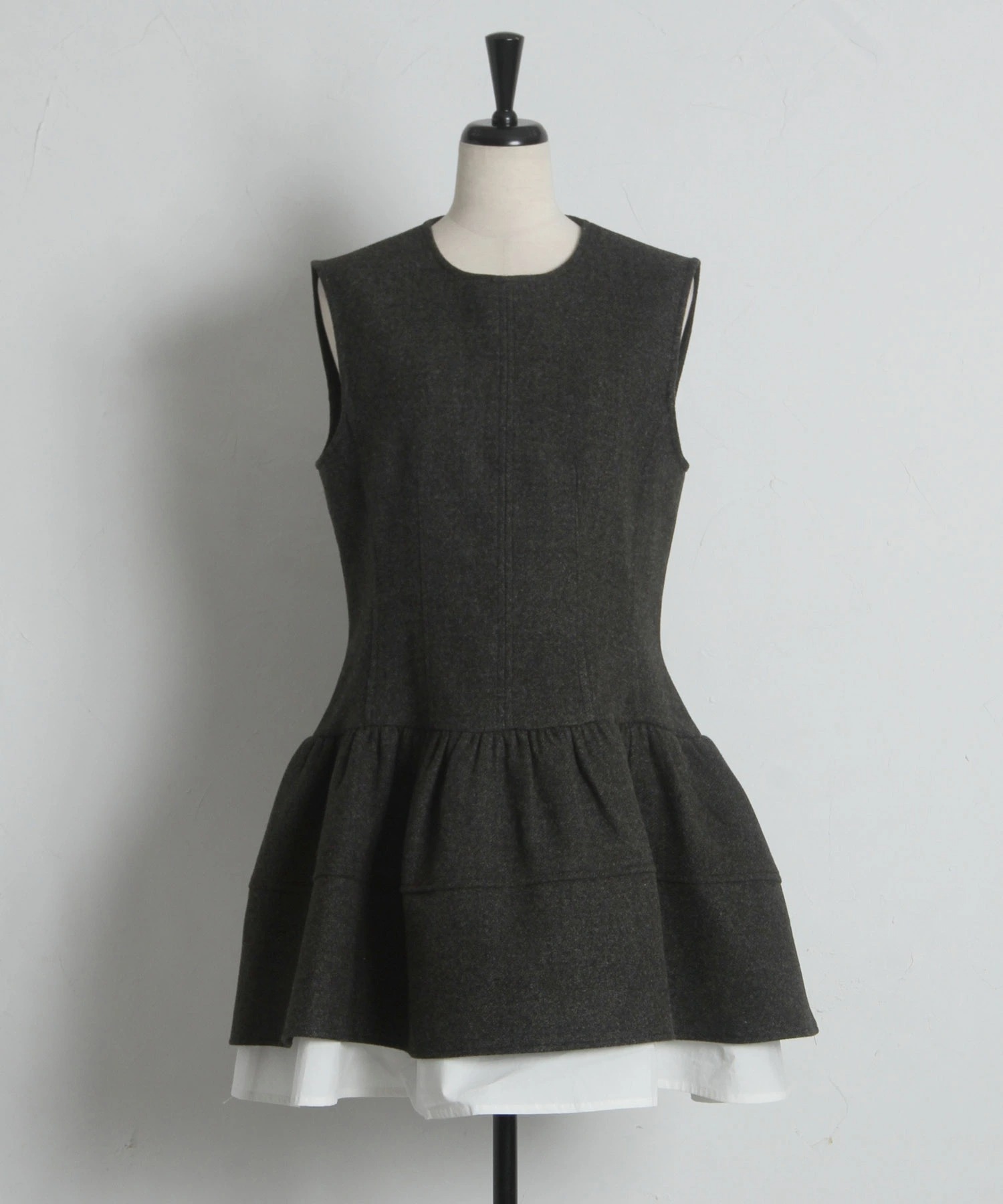 tocco トッコクローゼット　裾切り替えバイカラーチュニック