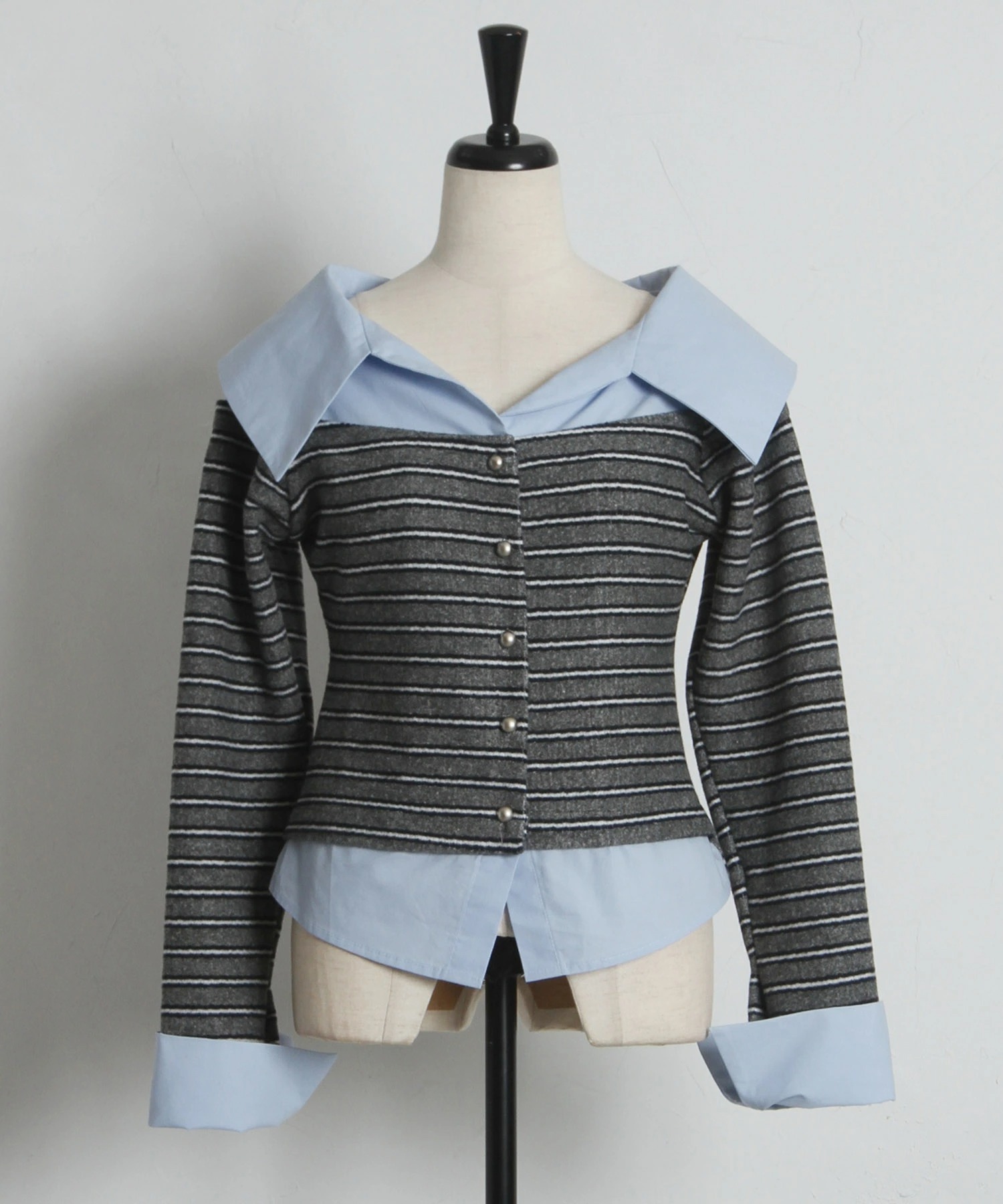 シャツドッキングプルオーバー  tocco closet(トッコクローゼット)　※オフィシャルサイト限定 ※セレクトアイテム