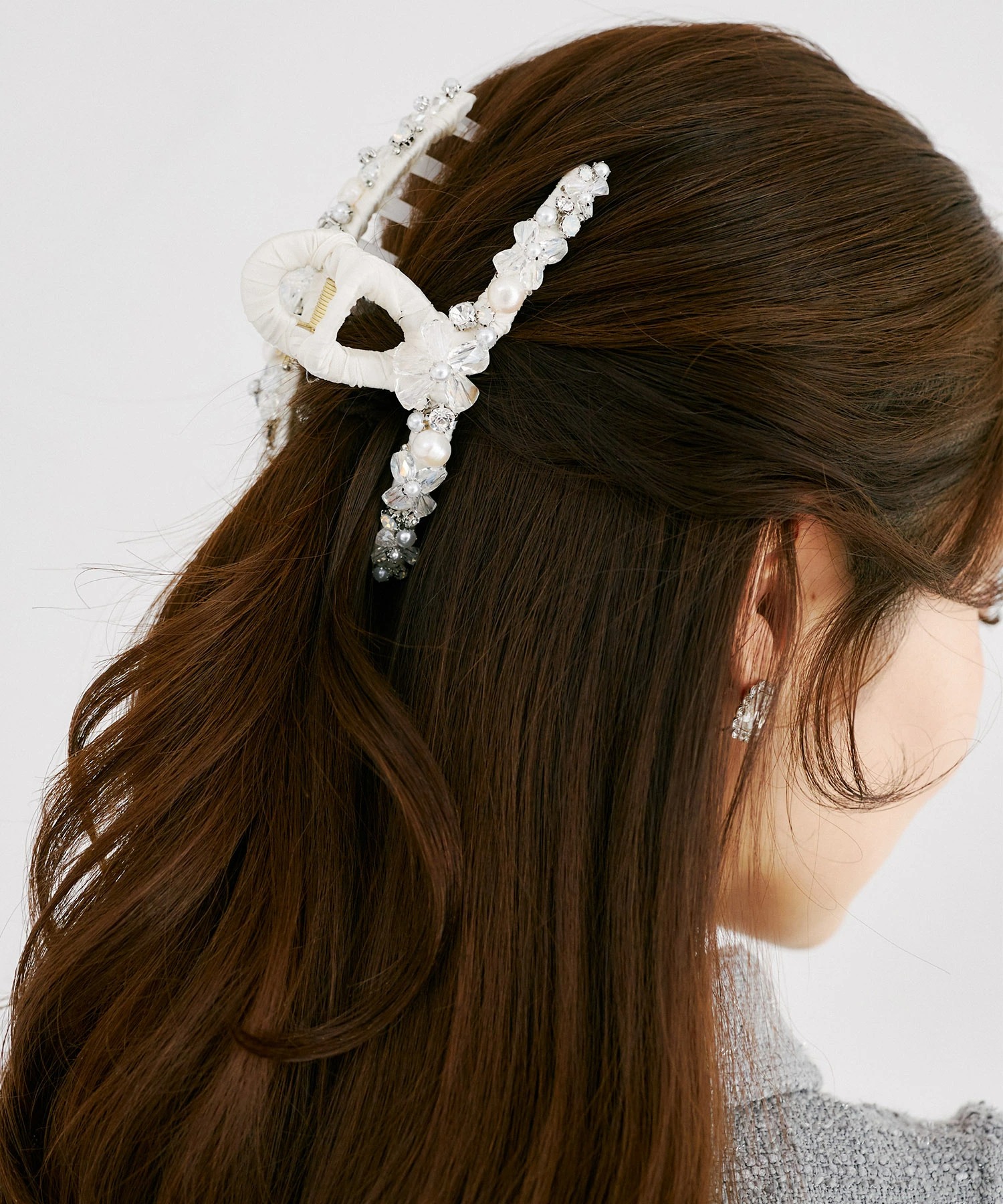 tocco トッコクローゼット　　
フラワーパールビジューヘアクリップ