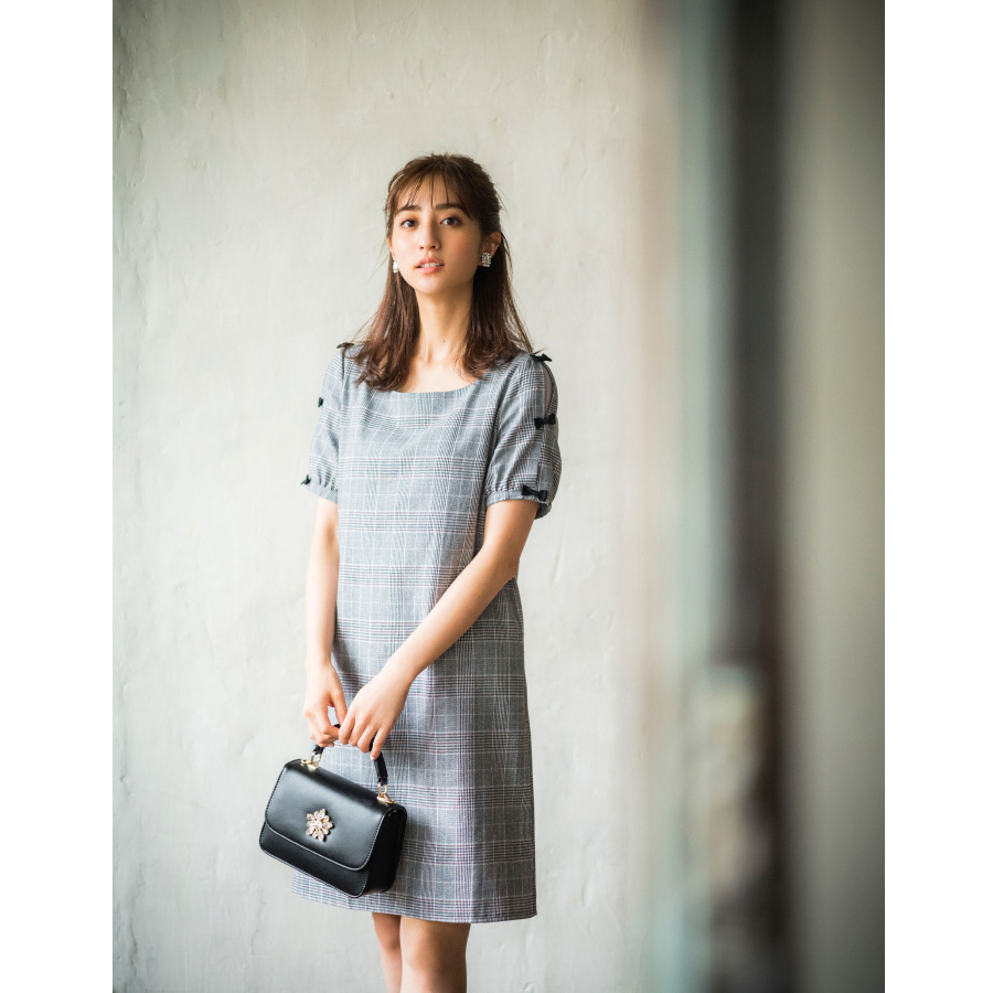 ギンガムチェックブラウス