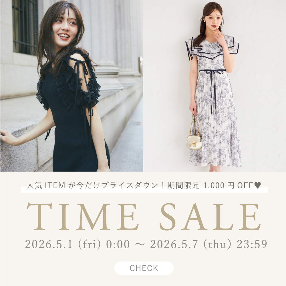 tocco トッコクローゼット　TIMESALE　タイムセール