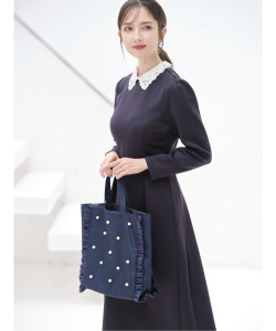 ２ＷＡＹビジュー×レース襟付きダンボールワンピース 3月7日(金)再販決定☆【faresy ファレシィ】 tocco closet(トッコクローゼット)≪特別な日の特別な着こなし、Occasion Style≫《2024 Spring Ceremony Style》