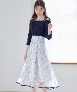 トワルドジュイプリントオーガンジーフレアスカート 8/2(金)オフィシャルサイト限定再販☆【jaesis ジェシス】 tocco closet(トッコクローゼット)※少量の在庫確保による再販売の為、交換は出来かねる場合がございます。予めご了承ください。