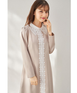 ２ＷＡＹレース襟付きバイカラーレースワンピース 2月16日(日)再販決定☆【calestia カレスタ】 tocco closet(トッコクローゼット)