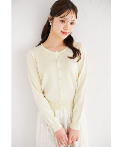 ＵＶカット＆接触冷感＆ハンドウォッシュ♪超強撚フラワー釦カーディガン オフィシャルサイト限定再販☆【lomare】tocco closet(トッコクローゼット)※少量の在庫確保による再販売の為、交換は出来かねる場合がございます。※ラベンダーの入荷はありません