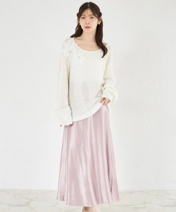 ビンテージサテンナロースカート  12月8日(月)オフィシャルサイト限定再販☆tocco closet(トッコクローゼット)※少量の在庫確保による再販売の為、交換は出来かねる場合がございます。予めご了承ください。