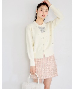 スパンコールツイードミニスカパン tocco closet(トッコクローゼット)※オフィシャルサイト限定