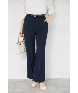 5/9(土)～5/13(水)限定タイムセール☆美シルエットで高見えするビジューバックルベルト付きパンツ  tocco closet(トッコクローゼット)＊スペシャルプライス品につき返品/キャンセル/配送日指定不可/ラッピング不可/少量在庫のセールの為交換は出来かねる場合がございます