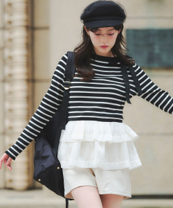 キラキラホットフィックスストレッチショートパンツ  tocco closet(トッコクローゼット)　《Softly into Autumn》※中野恵那さん、えみ姉さんはライトベージュ着用