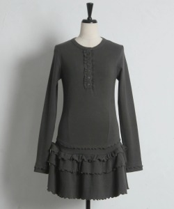 メローフリルリブカットミニワンピース tocco closet(トッコクローゼット)※オフィシャルサイト限定 ※セレクトアイテム