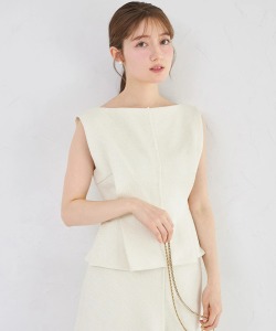 ウエストタックフリンジジレ tocco closet(トッコクローゼット)※オフィシャルサイト限定