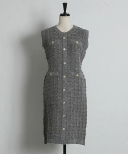 ラメニットツイードノースリーブミニワンピース tocco closet(トッコクローゼット)※オフィシャルサイト限定 ※セレクトアイテム